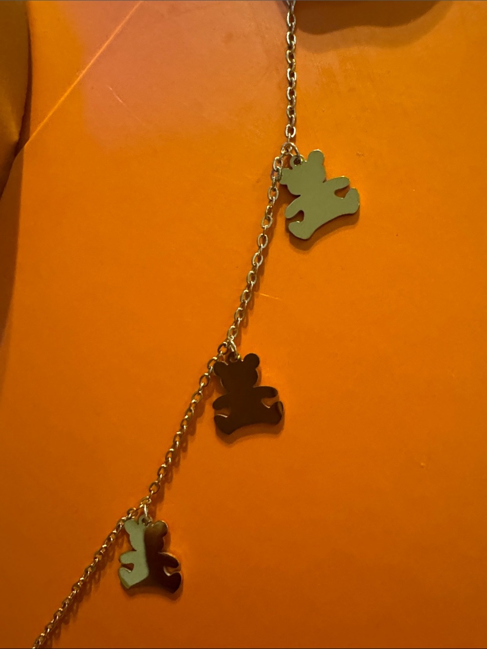 Gold Teddy Charm Bracelet